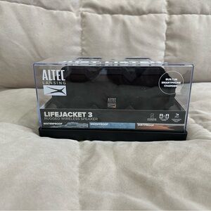 Altec Lansing Black Wireless Speaker—new, never opened.